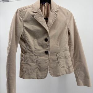 Gap Vintage Corduroy Lined Blazer‎ Jacket Size 2 Y2K